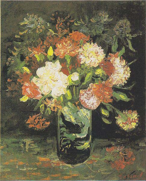 Vincent Van Gogh Vase with Carnations
